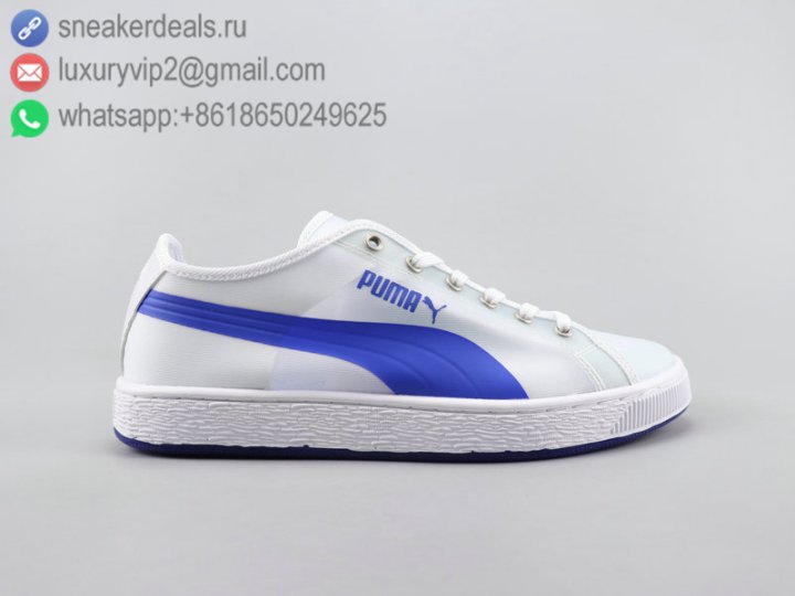 Puma Suede Skate Low Clear Mesh Unisex Shoes Blue Size 36-45